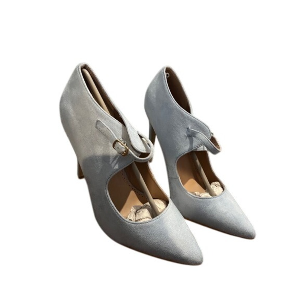 JC CONNLY Heels Pumps‎ Stilettos Ankle Strap Pointed Toe Blue Size 11